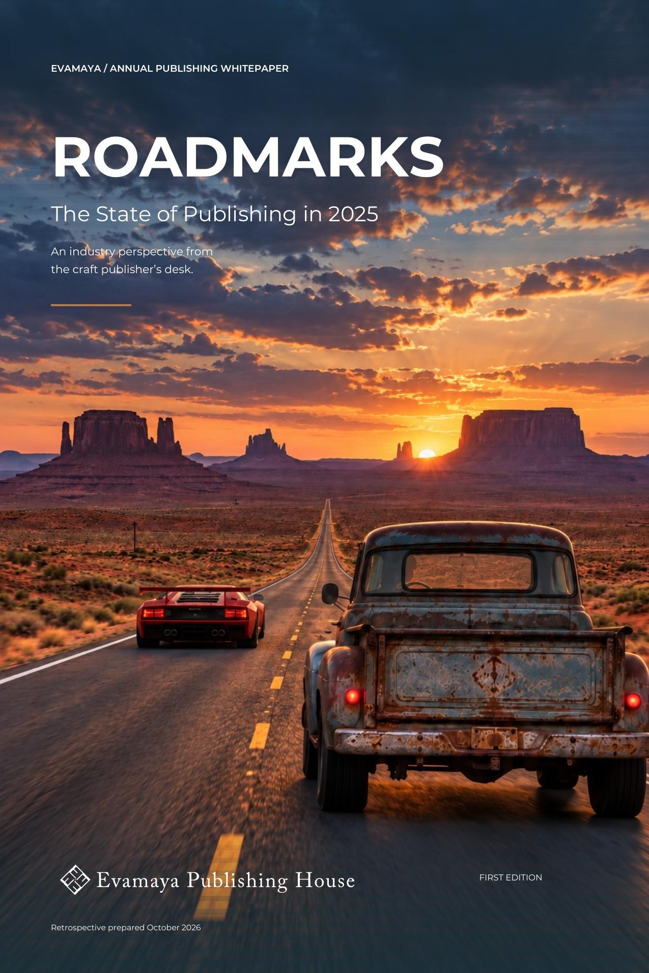 Roadmarks — The State of Publishing in 2025, cover